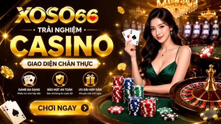 Trải nghiệm các trò chơi nổi bật tại Casino Xoso66 với giao diện chân thực