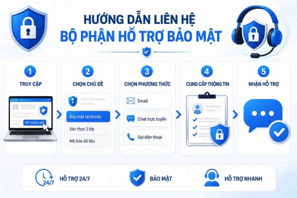 Hướng dẫn cách liên hệ bộ phận hỗ trợ bảo mật cho bạn