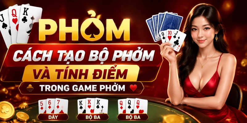 Cách tạo bộ phỏm và tính điểm trong game Phỏm